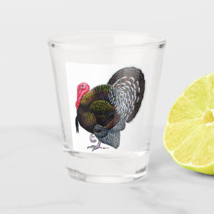 Turkey:  Bronze Tom Shot Glass