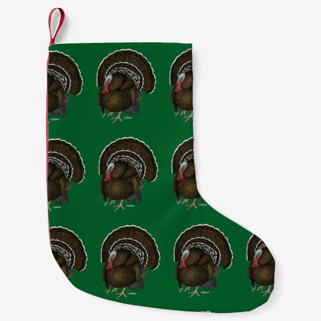 Turkey Bronze Tom Small Christmas Stocking (Front)