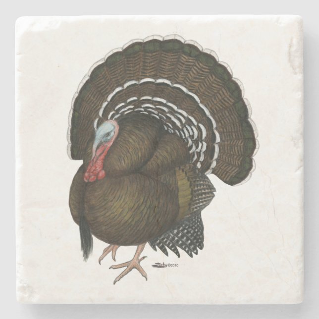 Turkey Bronze Tom Stone Coaster (Front)