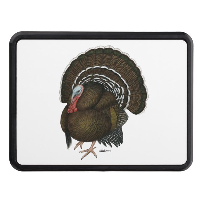 Turkey Bronze Tom Trailer Hitch Cover (Front)