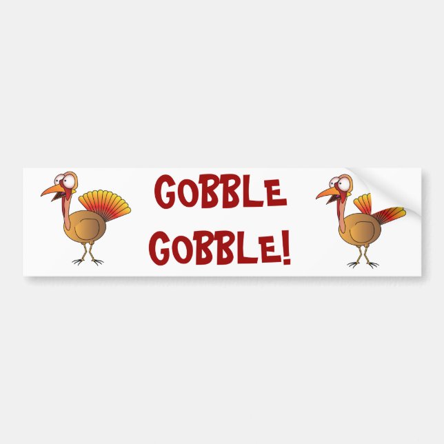 Turkey Bumper Sticker (Front)