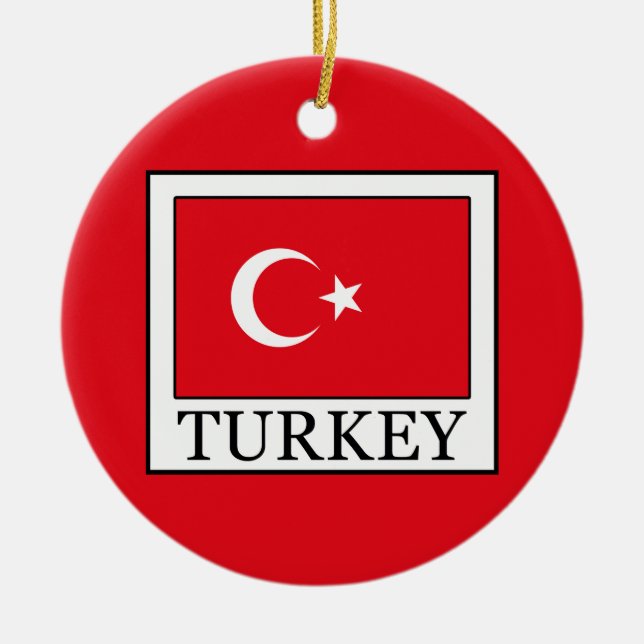 Turkey Ceramic Ornament (Front)