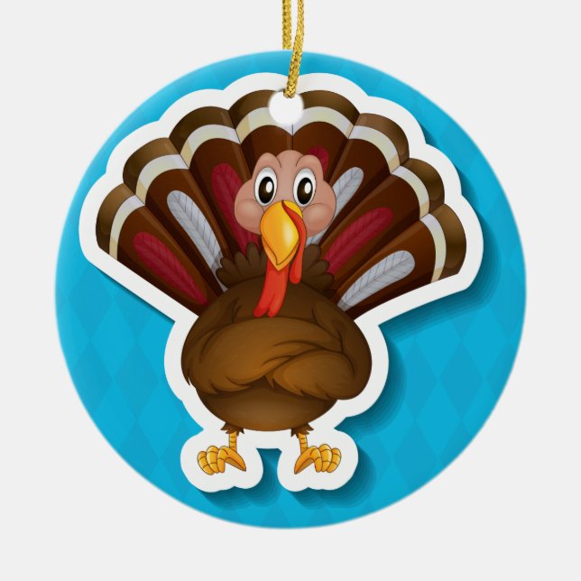 Turkey Ceramic Ornament (Front)