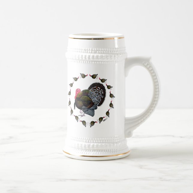 Turkey Circle Beer Stein (Right)