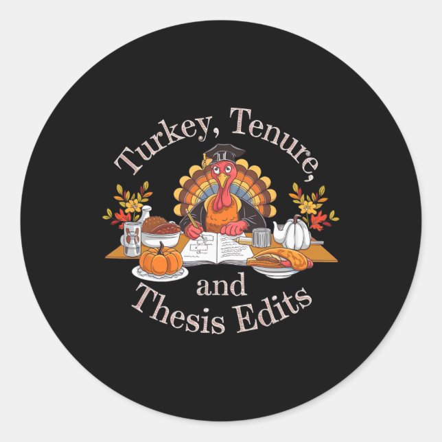 Turkey  classic round sticker (Front)