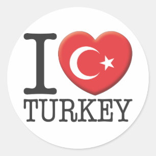 Turkey Classic Round Sticker
