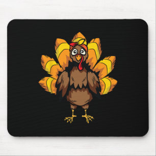 Turkey Costume Thanksgiving Day Cute Fall Autumn  Mouse Pad