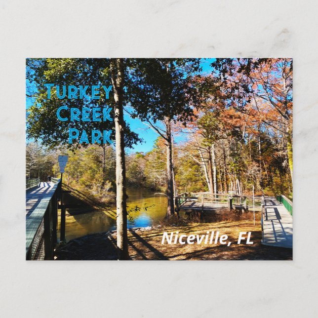Turkey Creek Niceville Florida Postcard (Front)