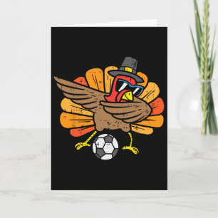 Turkey Dab Soccer Footll Thanksgiving Dance Boys G Card