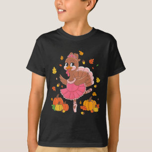Turkey Dancing Ballet Lover Dancer Thanksgiving Fo T-Shirt