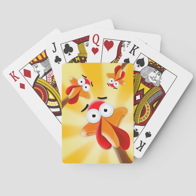Turkey Day Thanksgiving Deck of Playing Cards (Back)