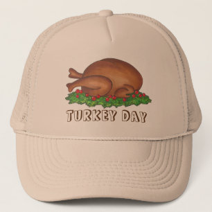Turkey Day Thanksgiving Dinner Holiday Food Trucker Hat
