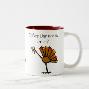Turkey Day Two-Tone Coffee Mug