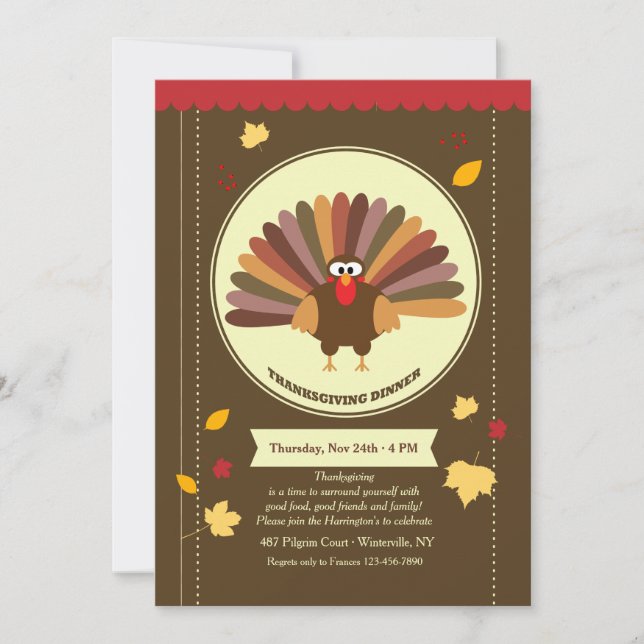 Turkey Dinner Invitation (Front)
