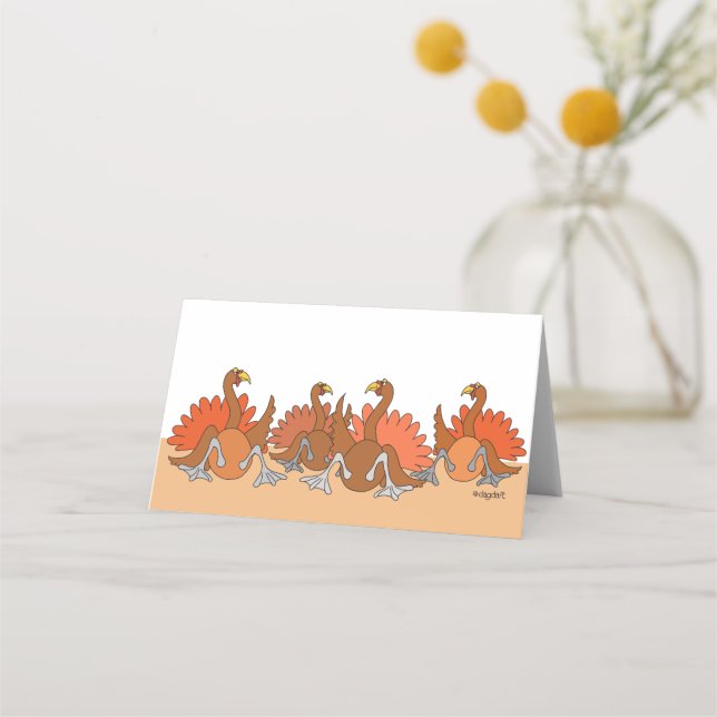 Turkey Dinner Place Card (Front)