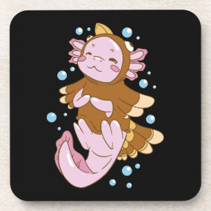 Turkey Disguise Axolotl Fun Coaster