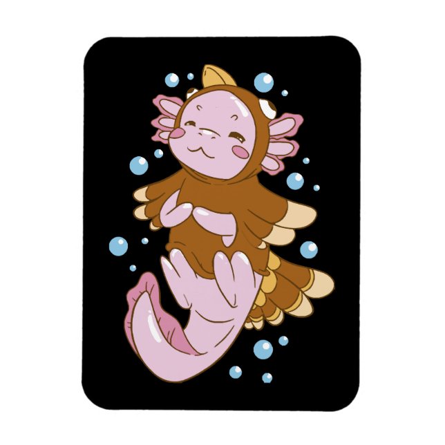 Turkey Disguise Axolotl Fun Magnet (Vertical)