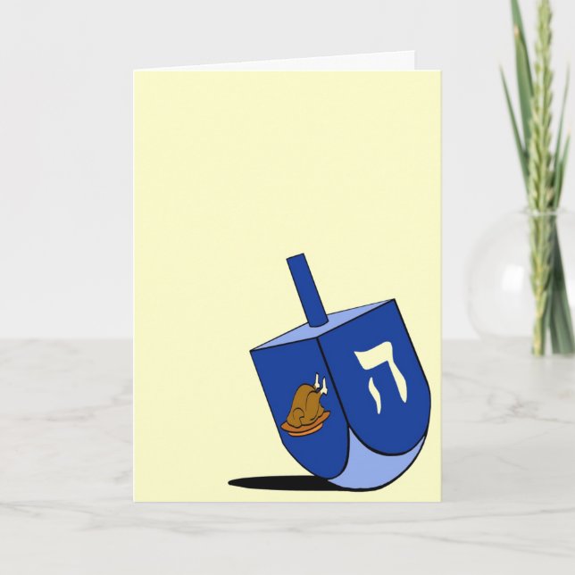 Turkey Dreidel Card (Front)
