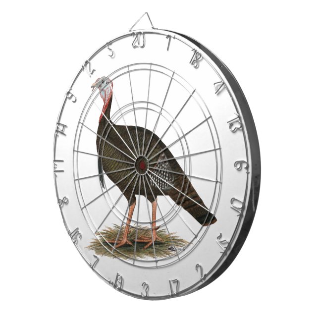 Turkey:  Eastern Wild Tom Dartboard (Front Right)