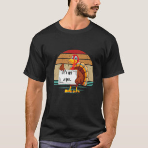 Turkey Eat Pizza Adult Vegan Kids  Thanksgiving T-Shirt