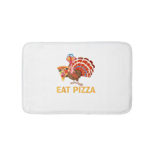 TURKEY EAT PIZZA Shirt Adult Vegan Kids Funny Than Bath Mat