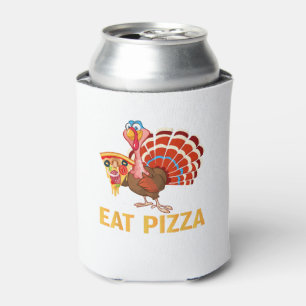 TURKEY EAT PIZZA Shirt Adult Vegan Kids Funny Than Can Cooler