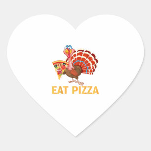 TURKEY EAT PIZZA Shirt Adult Vegan Kids Funny Than Heart Sticker