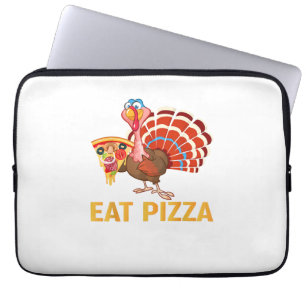TURKEY EAT PIZZA Shirt Adult Vegan Kids Funny Than Laptop Sleeve