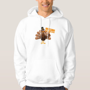 Turkey Eat Vegetables - Funny Vegan Thanksgiving Hoodie