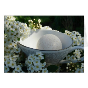 Turkey Egg in Teacup