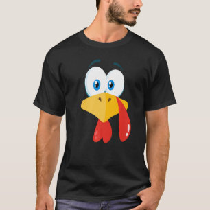 TURKEY FACE  Kids Adult Halloween Thanksgiving T-Shirt