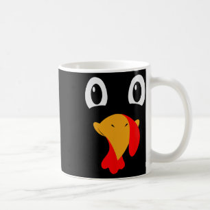 Turkey Face Tees Kids Funny Halloween Thanksgiving Coffee Mug