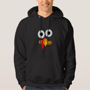 Turkey Face Thanksgiving Costume Hoodie