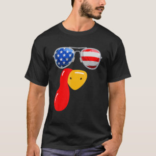 Turkey Face With Sunglasses Cousin Crew Turkey Tha T-Shirt