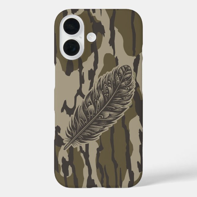 Turkey Feather Bottomland Camo Forest Camouflage Case-Mate iPhone Case (Back)