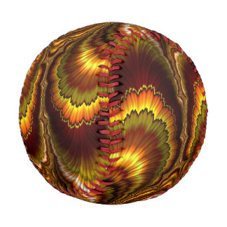 Turkey Feather Fractal Baseball