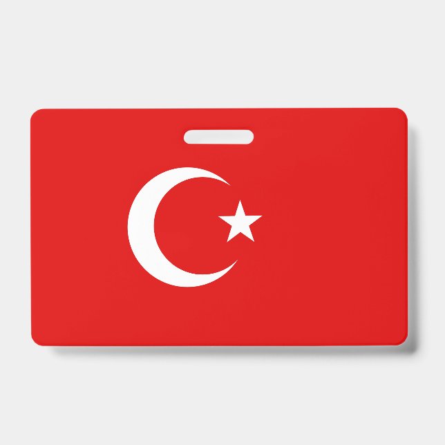 Turkey flag badge (Front)