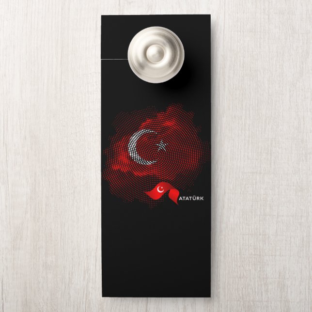 Turkey flag door hanger (On Knob)