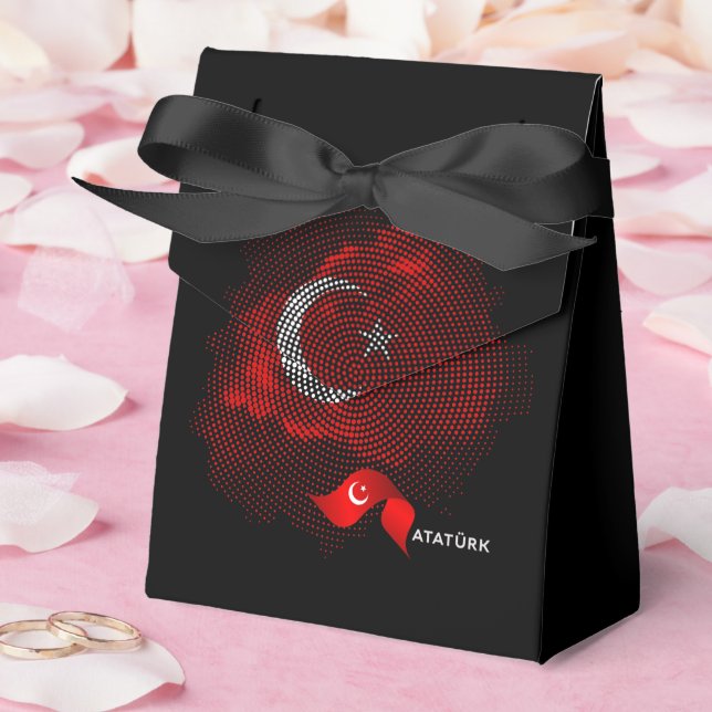 Turkey flag favor box (Wedding)