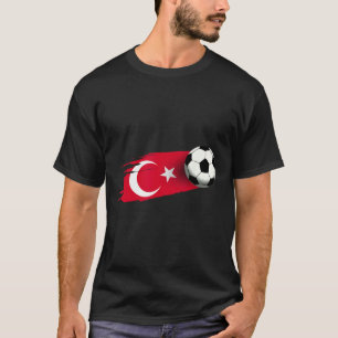 Turkey Flag Jersey Turkish Soccer Team Turkish  T-Shirt