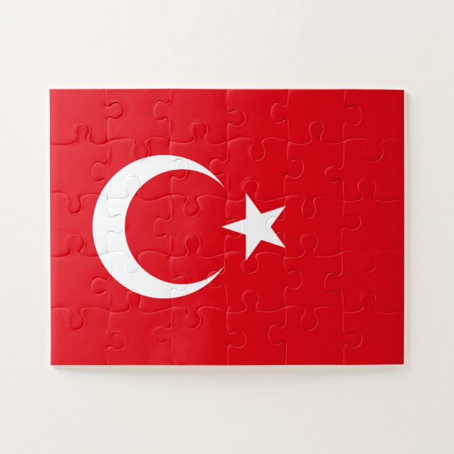 Turkey Flag Jigsaw Puzzle (Horizontal)