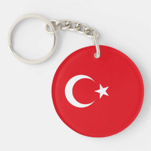 Turkey Flag Keychain