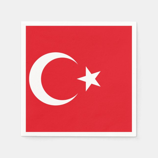 Turkey flag napkin (Front)