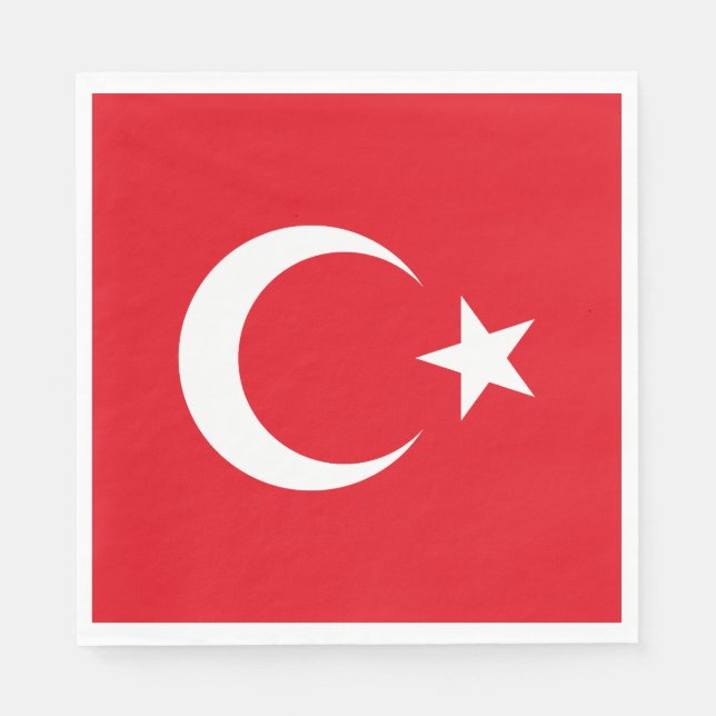 Turkey Flag Napkin (Front)