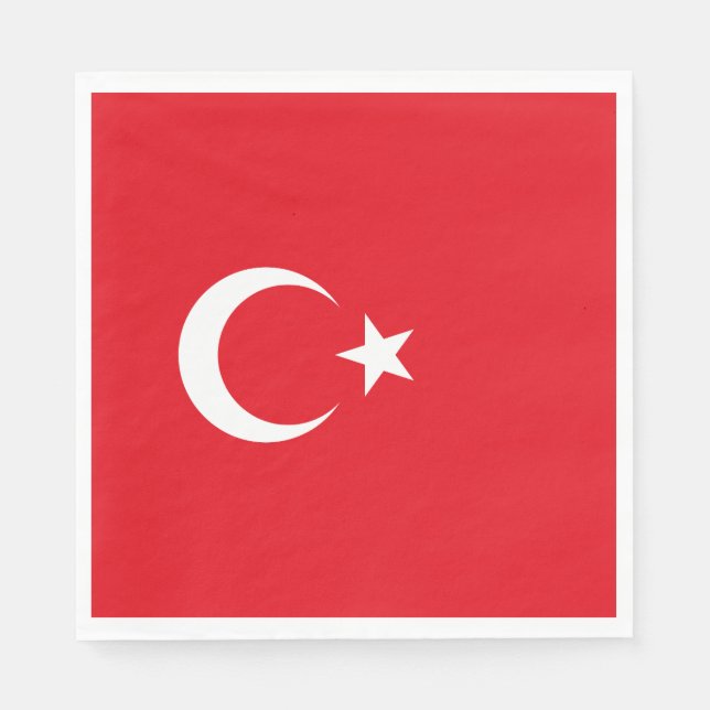 Turkey Flag Napkin (Front)