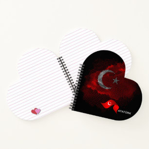 Turkey flag notebook