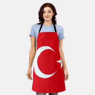 Turkey Flag on All-Over Print Apron