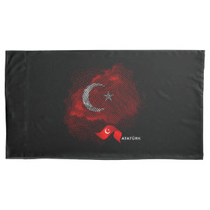 Turkey flag pillowcase