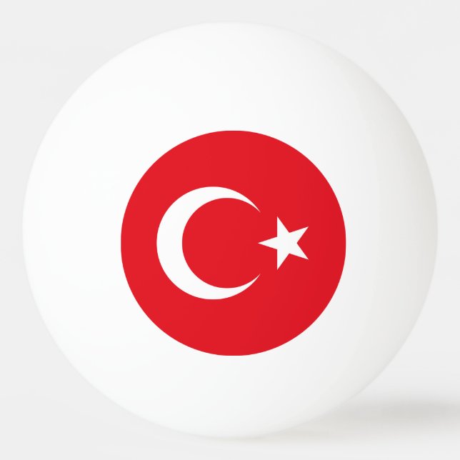 Turkey Flag Ping Pong Ball (Front)