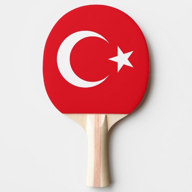 Turkey Flag Ping Pong Paddle (Front)